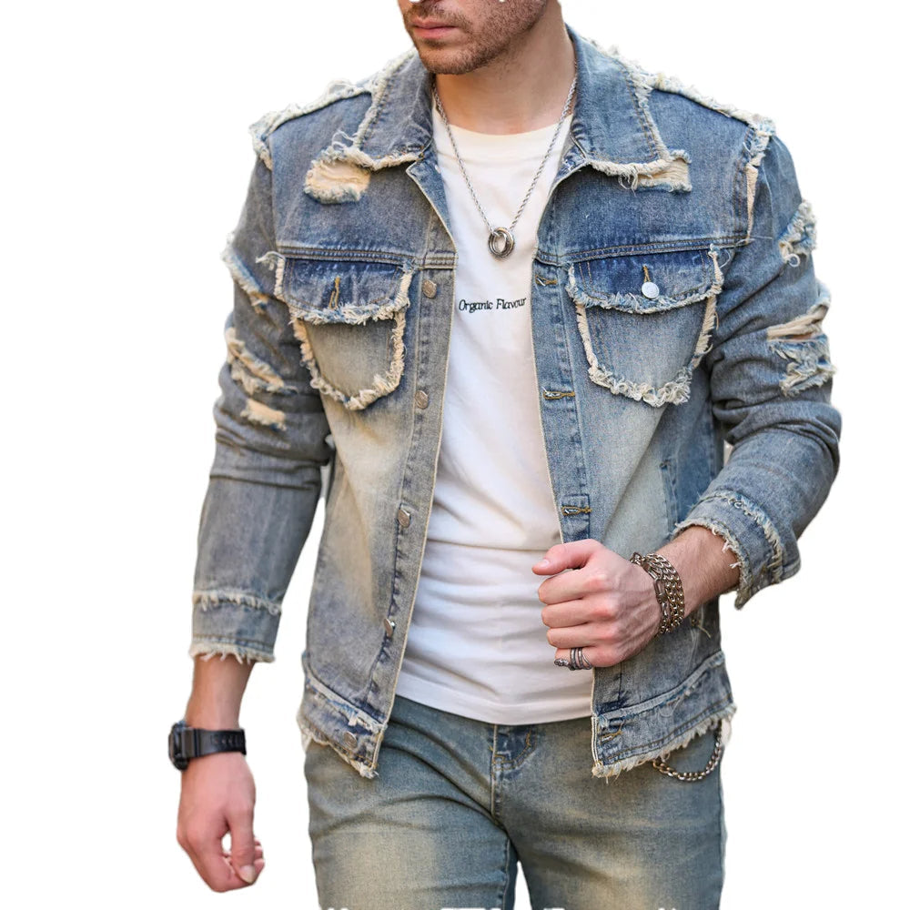 Vanguard Shredded Edge Denim Jacket