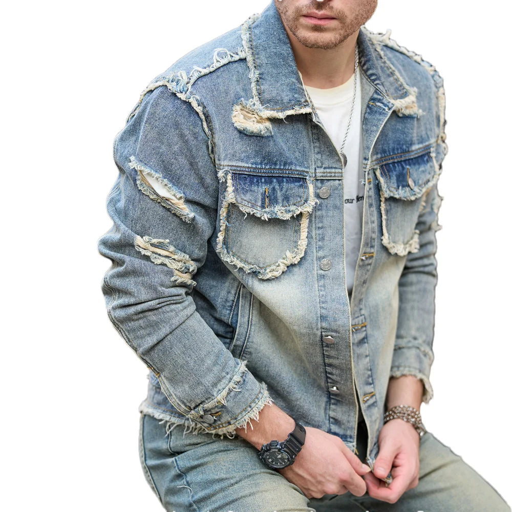 Vanguard Shredded Edge Denim Jacket